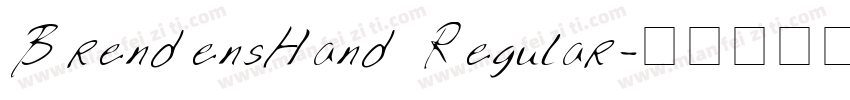 BrendensHand Regular字体转换